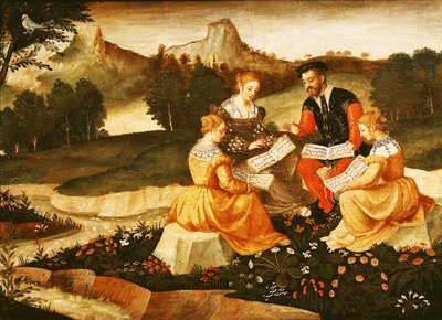 The Rustic Concert, the Song by Italian School